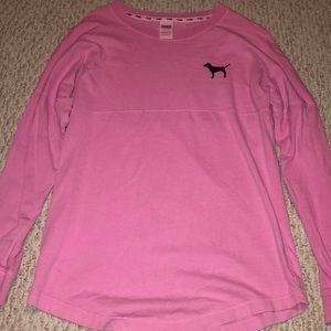 pink sweatshirt